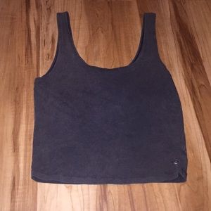 AE Cropped Dark Gray Tank